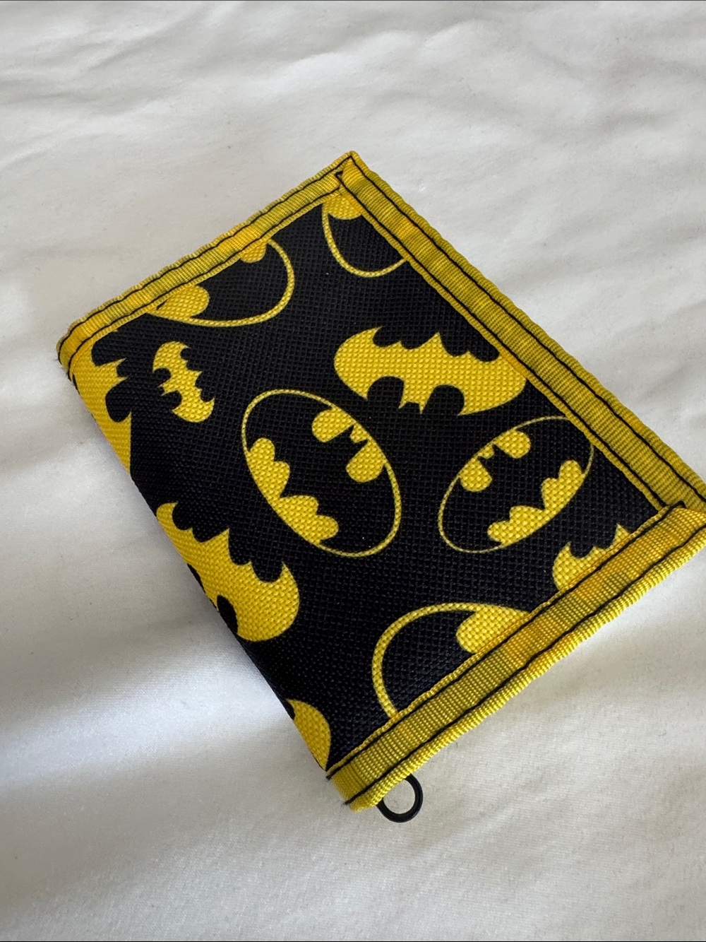 Kids Yellow & Black Batman Logo Wallet